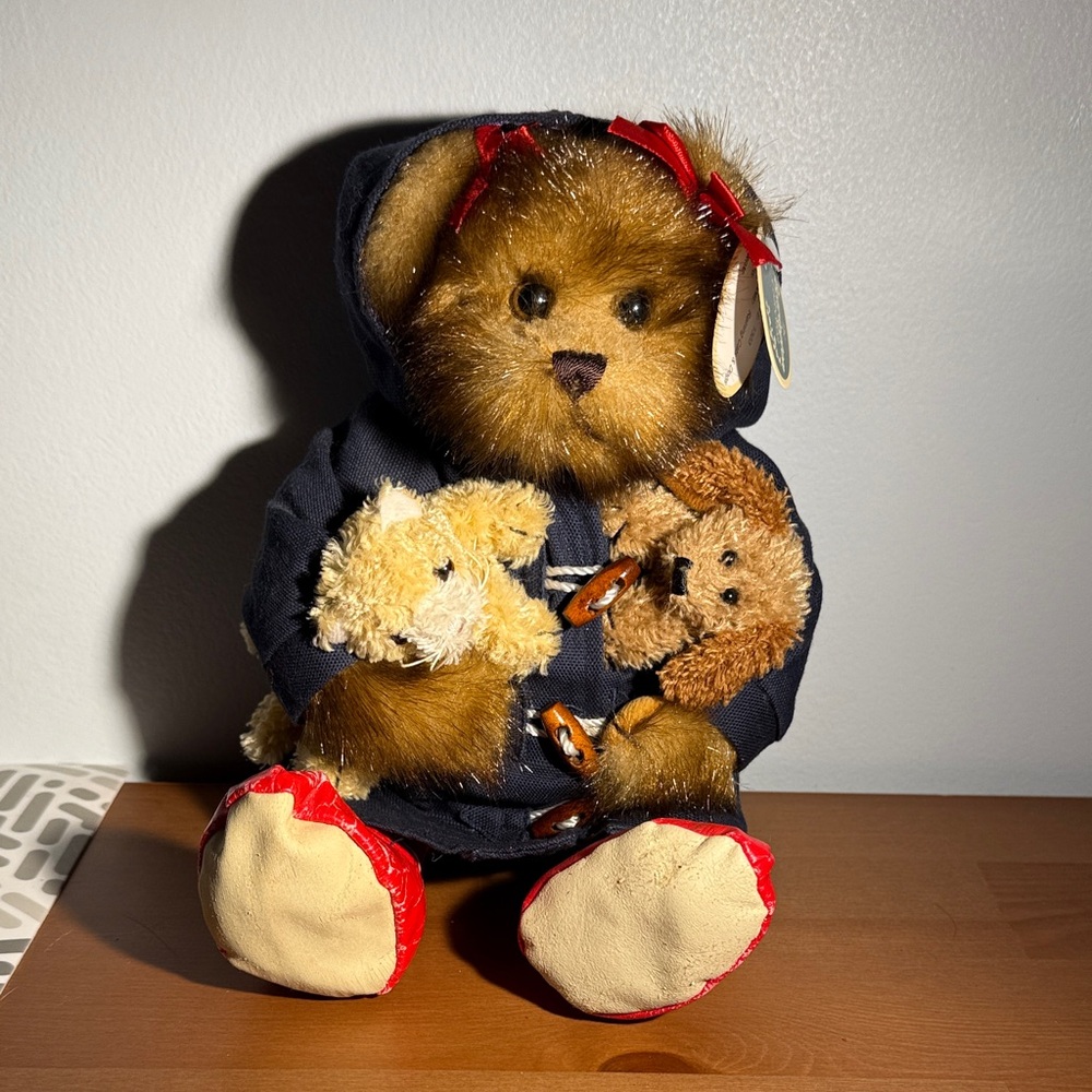 Vintage The Bearington Collection Raining Cats and Dogs Plush